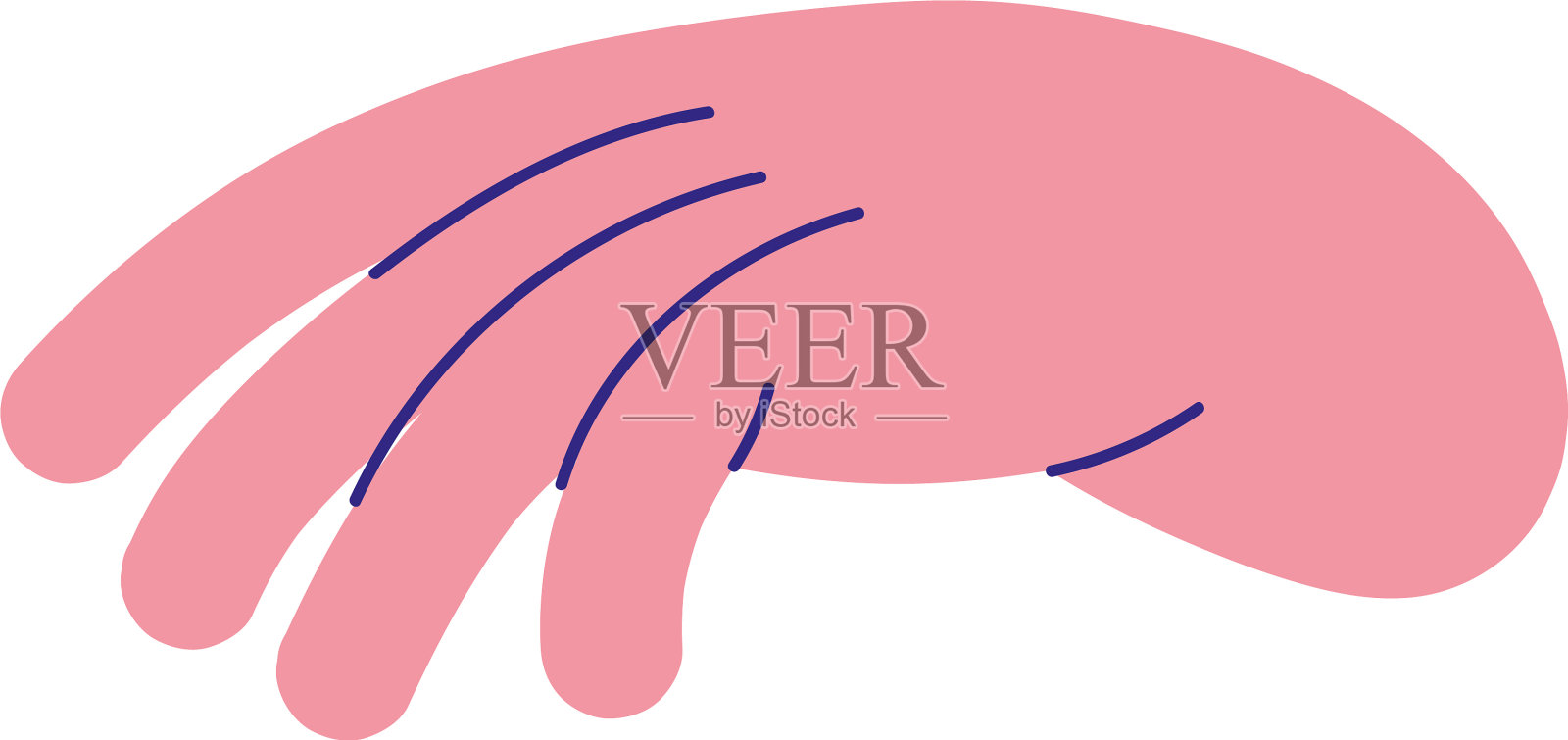 植物的手势设计元素图片