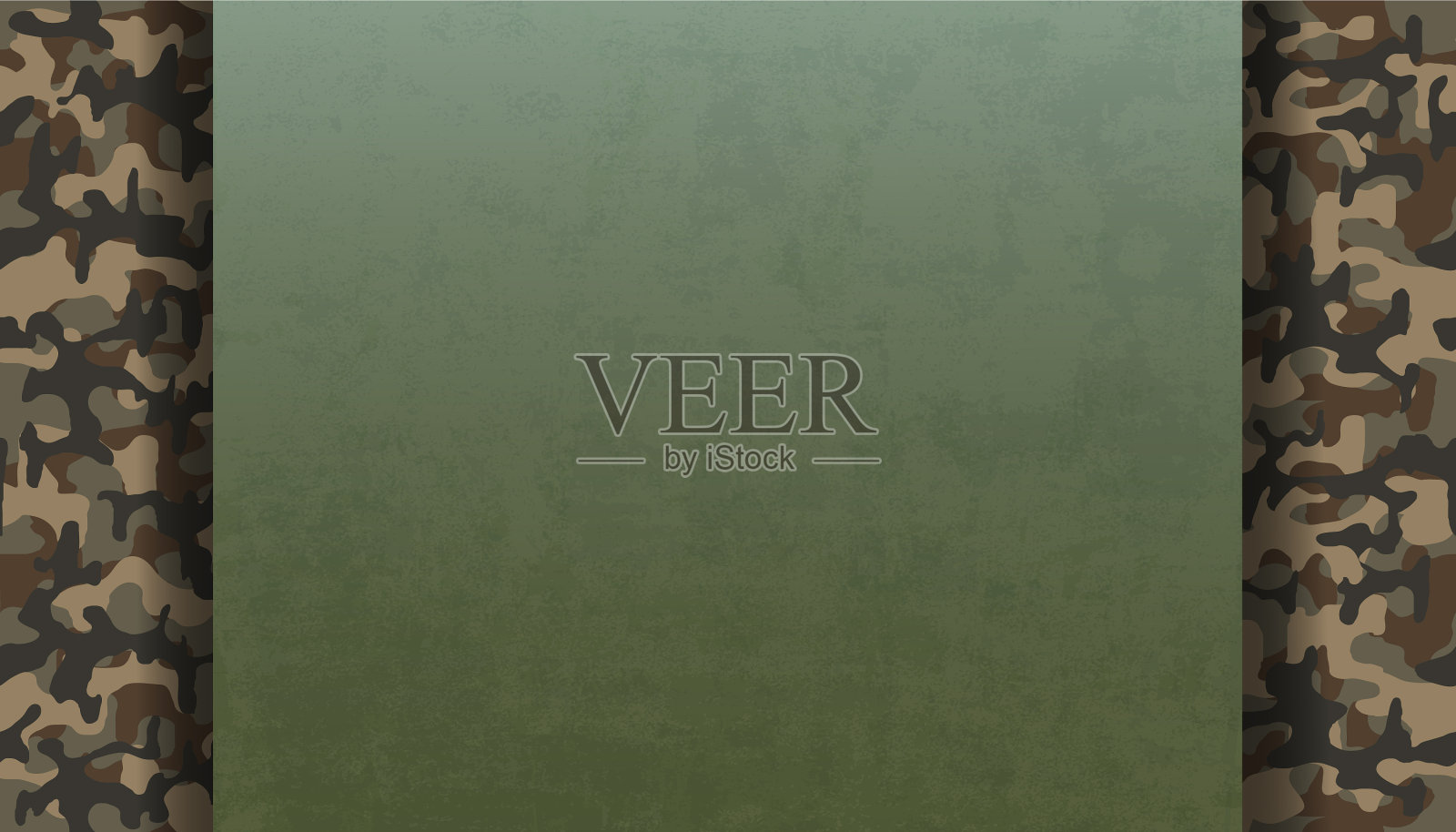 绿色金属板上有军事伪装图案插画图片素材