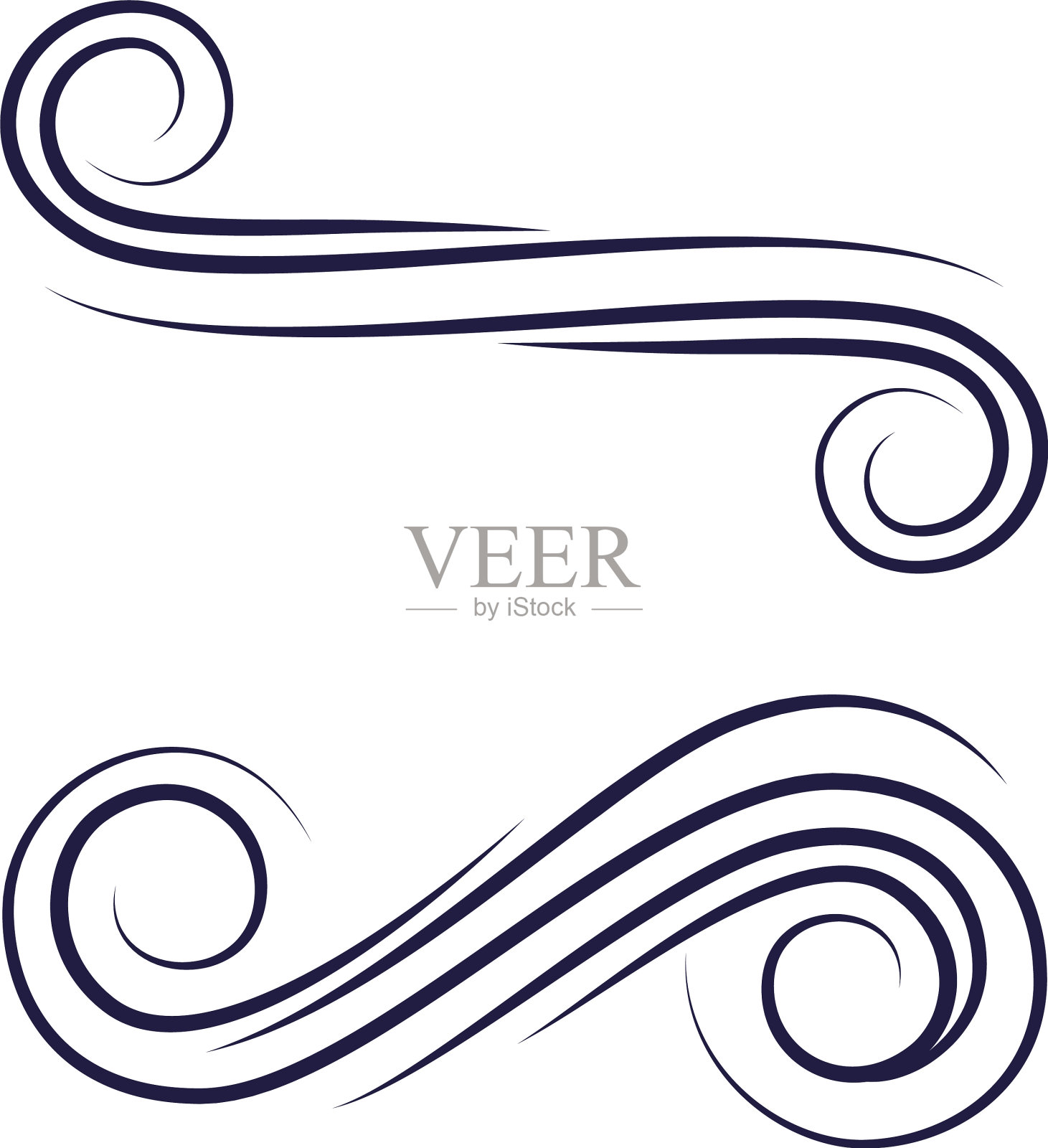 古董分隔器图标设计元素图片