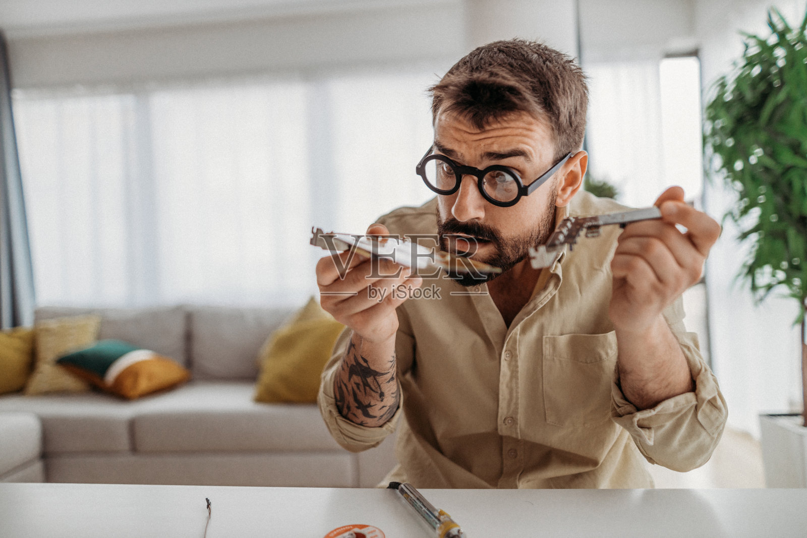 在家工作照片摄影图片