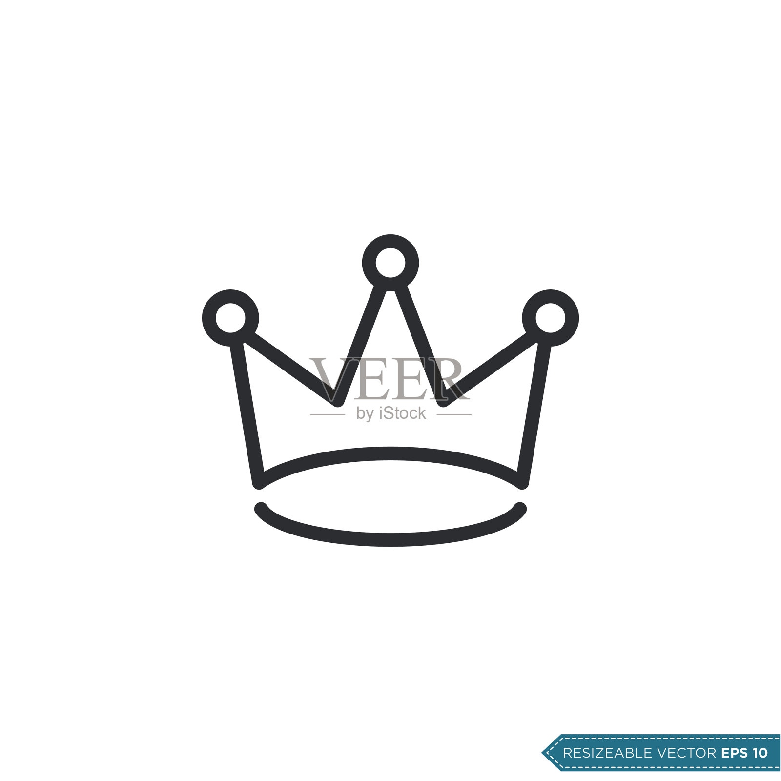 皇冠图标矢量模板平面设计插图设计插画图片素材