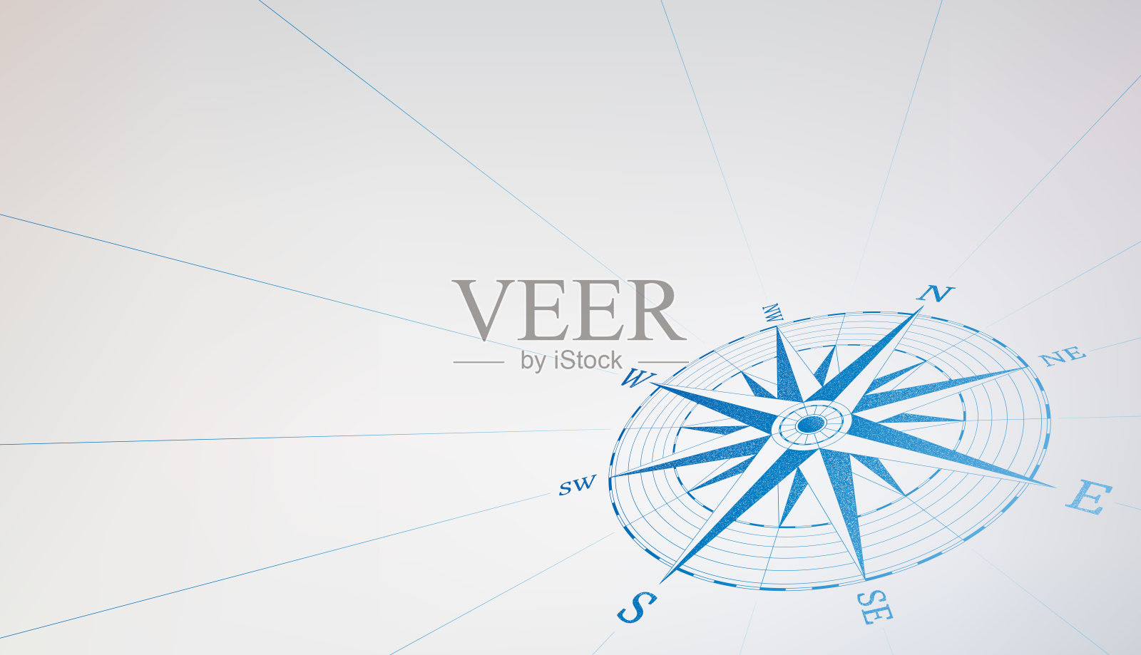 蓝色的罗盘的背景。时间旅行设计元素图片