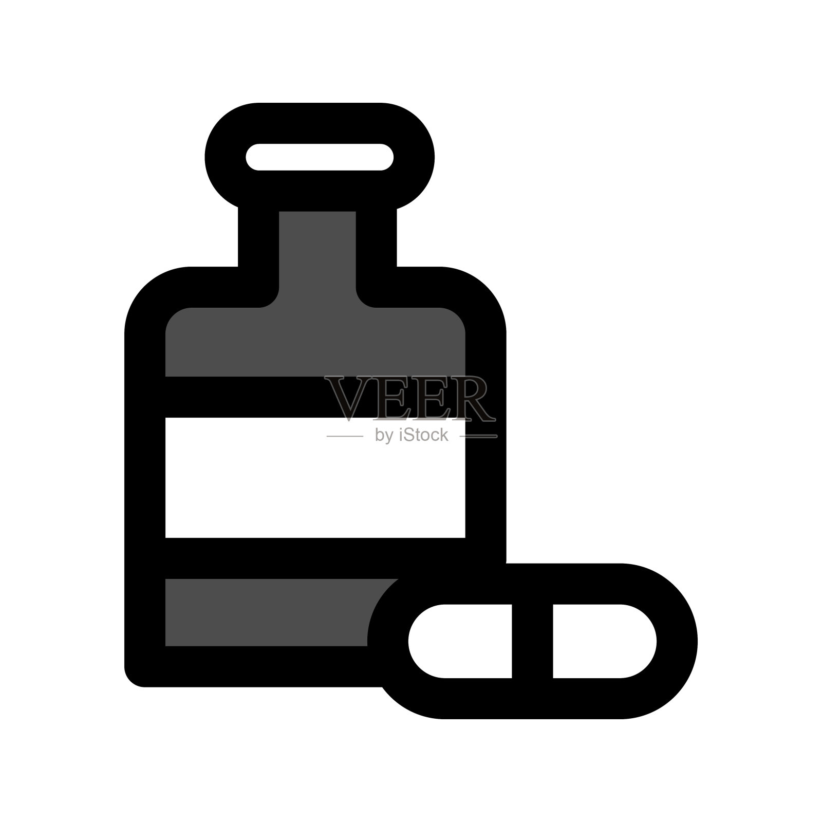 瓶胶囊插画图片素材