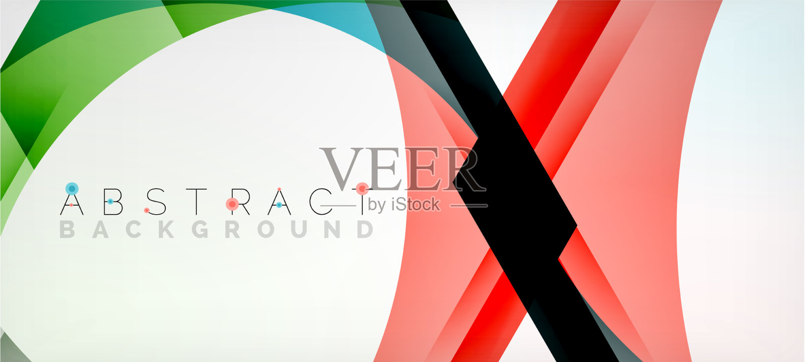 彩色六边形几何抽象插画图片素材