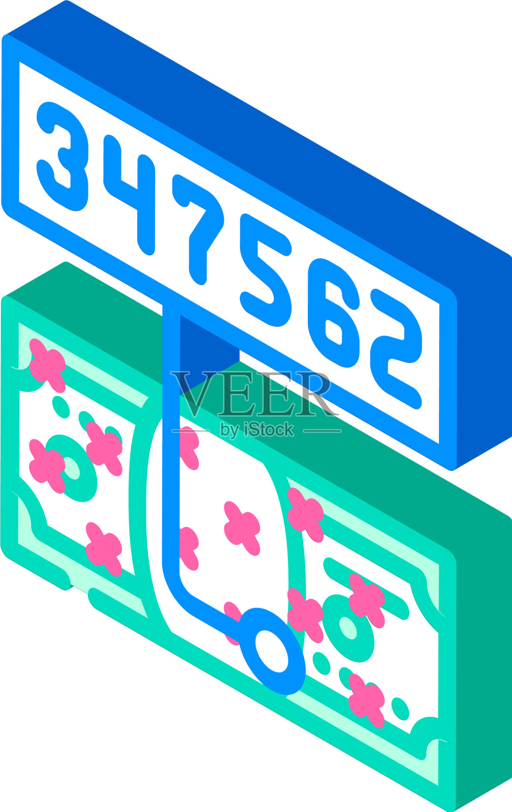 标记货币等距图标设计元素图片