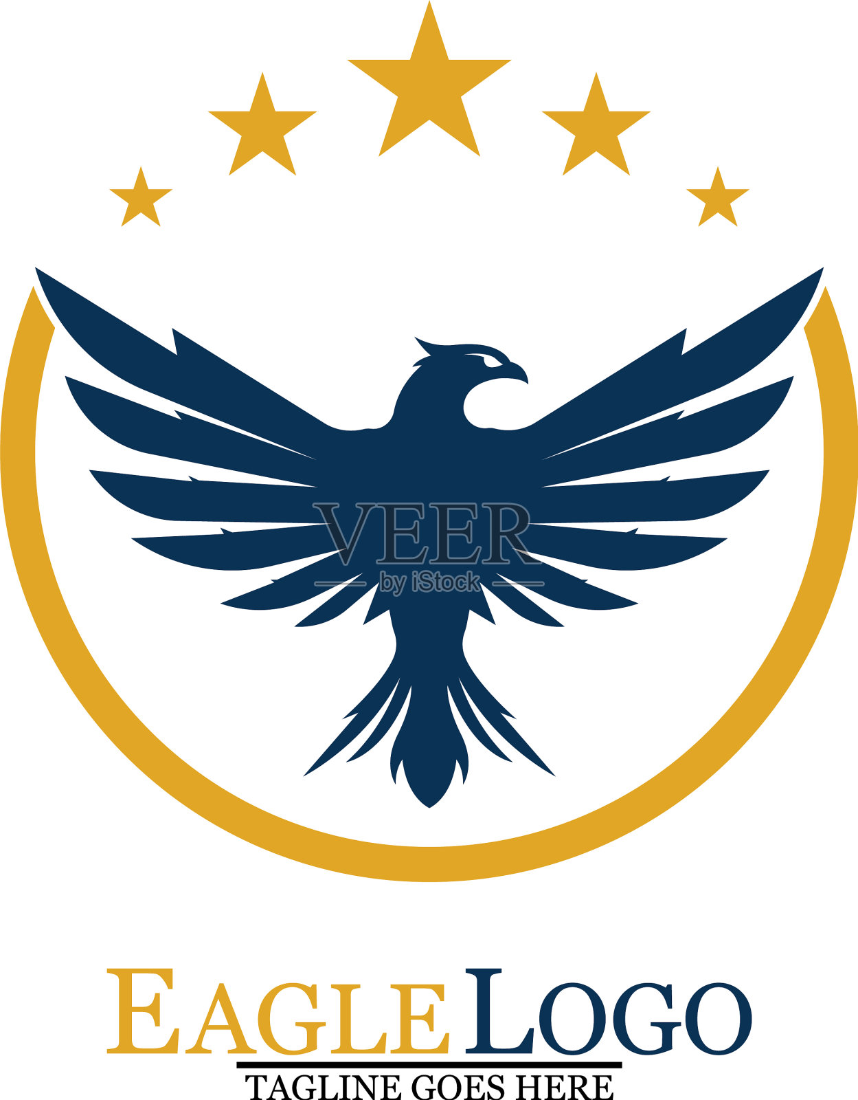 鹰鹰鸟标志模板图标插画图片素材