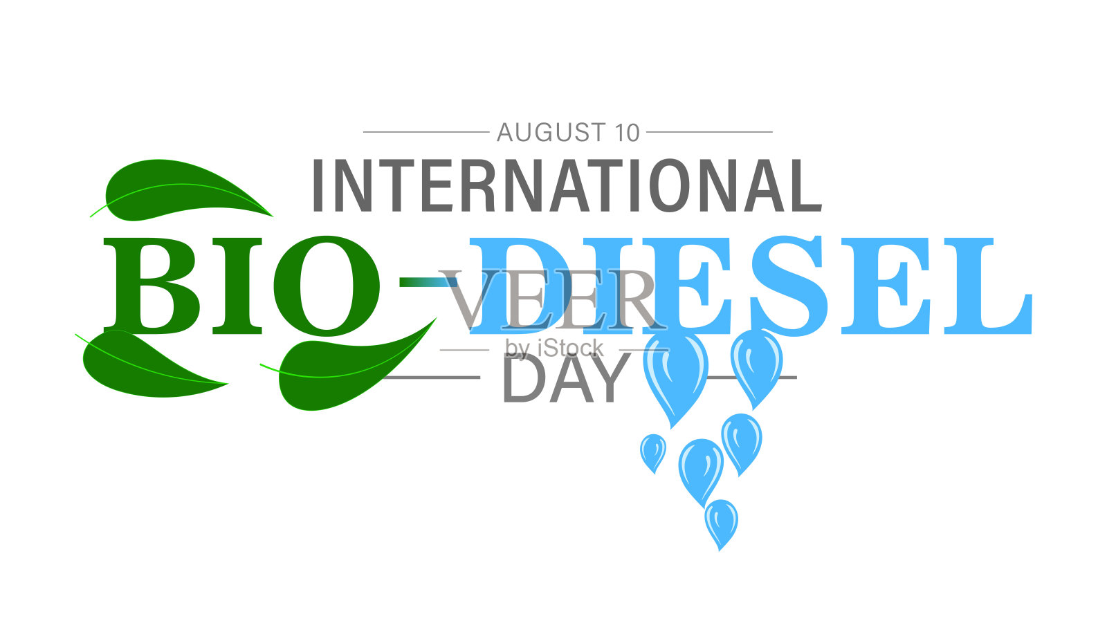 8月10日国际生物柴油日插画图片素材