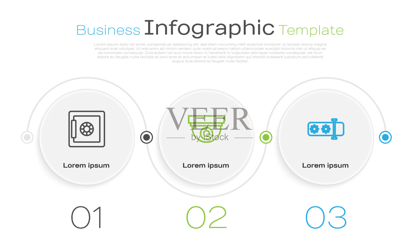 设置线路安全摄像头和密码插画图片素材