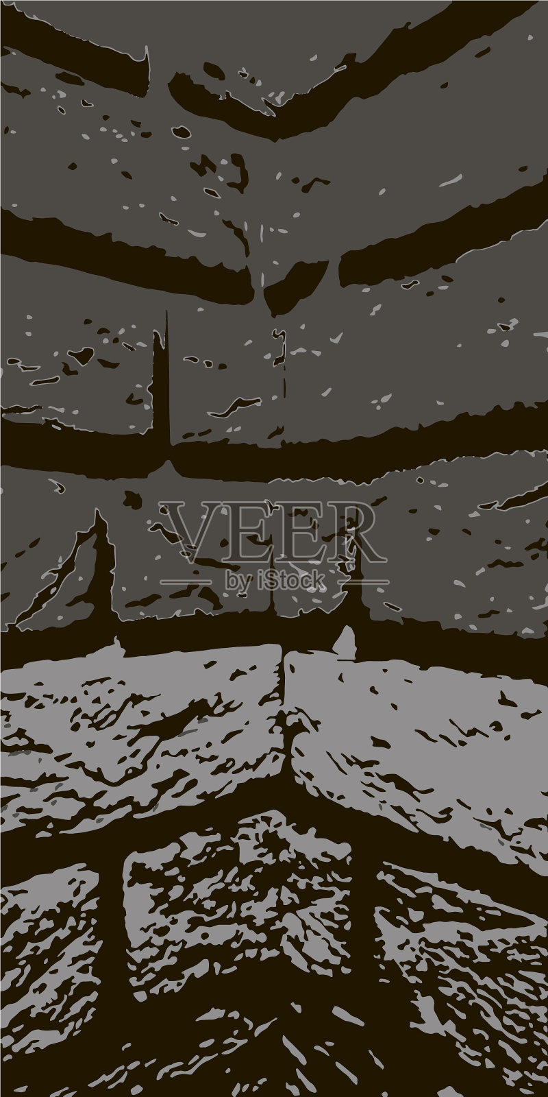 砖墙为复古背景插画图片素材