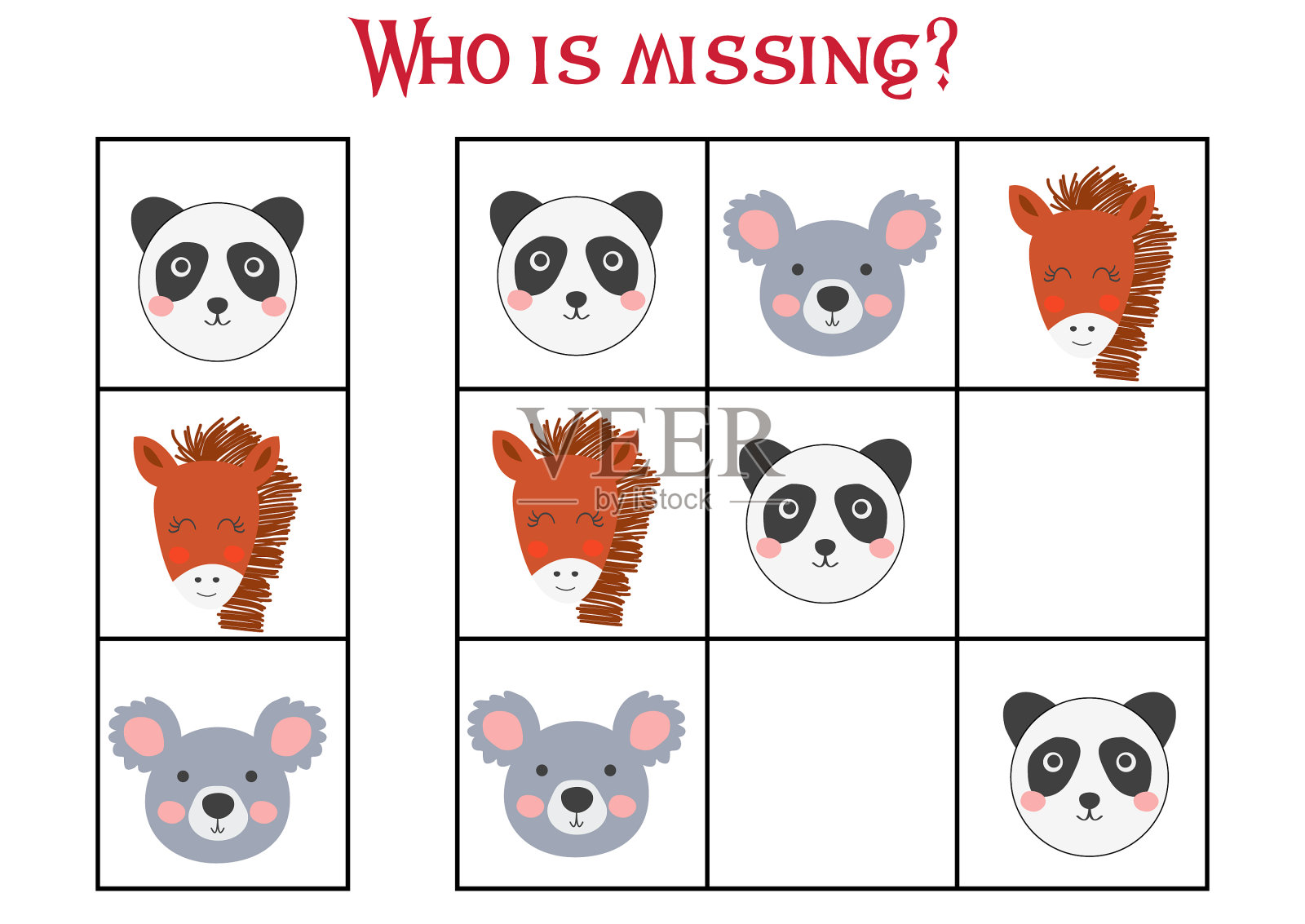 儿童数独游戏，配图片插画图片素材