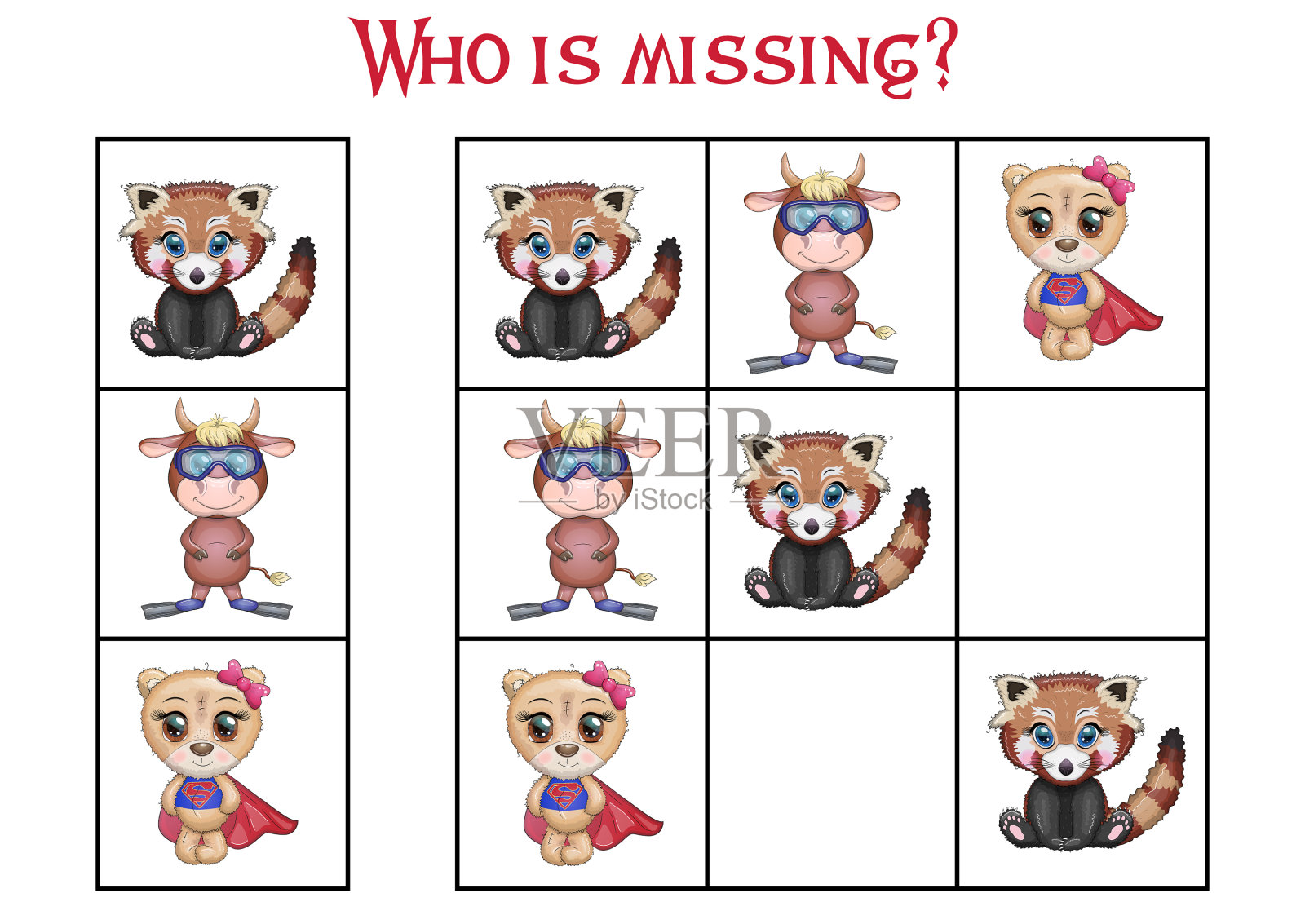 儿童数独游戏，配图片插画图片素材