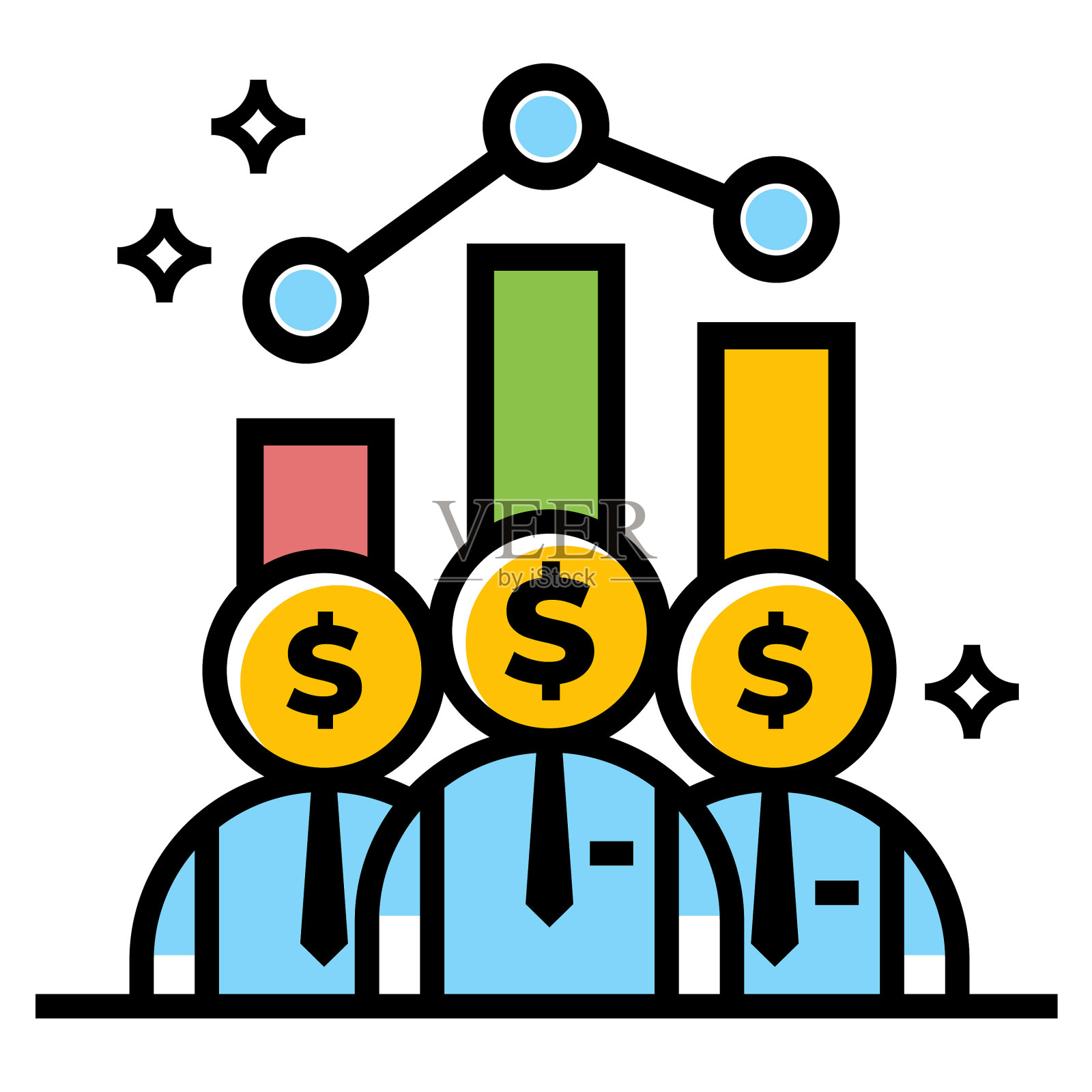 业务团队工作美元图标设计设计元素图片