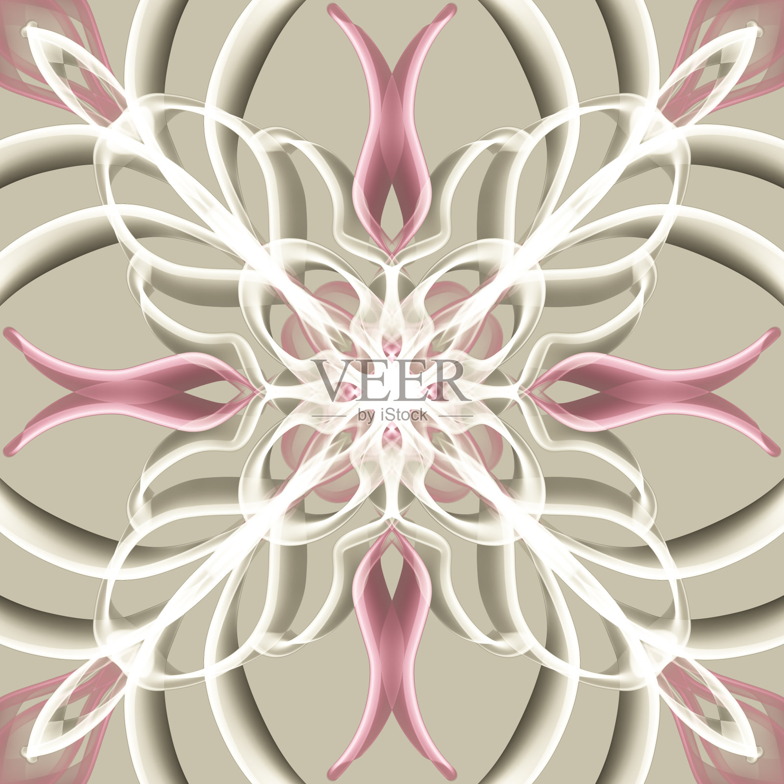 无缝装饰抽象花卉图案插画图片素材