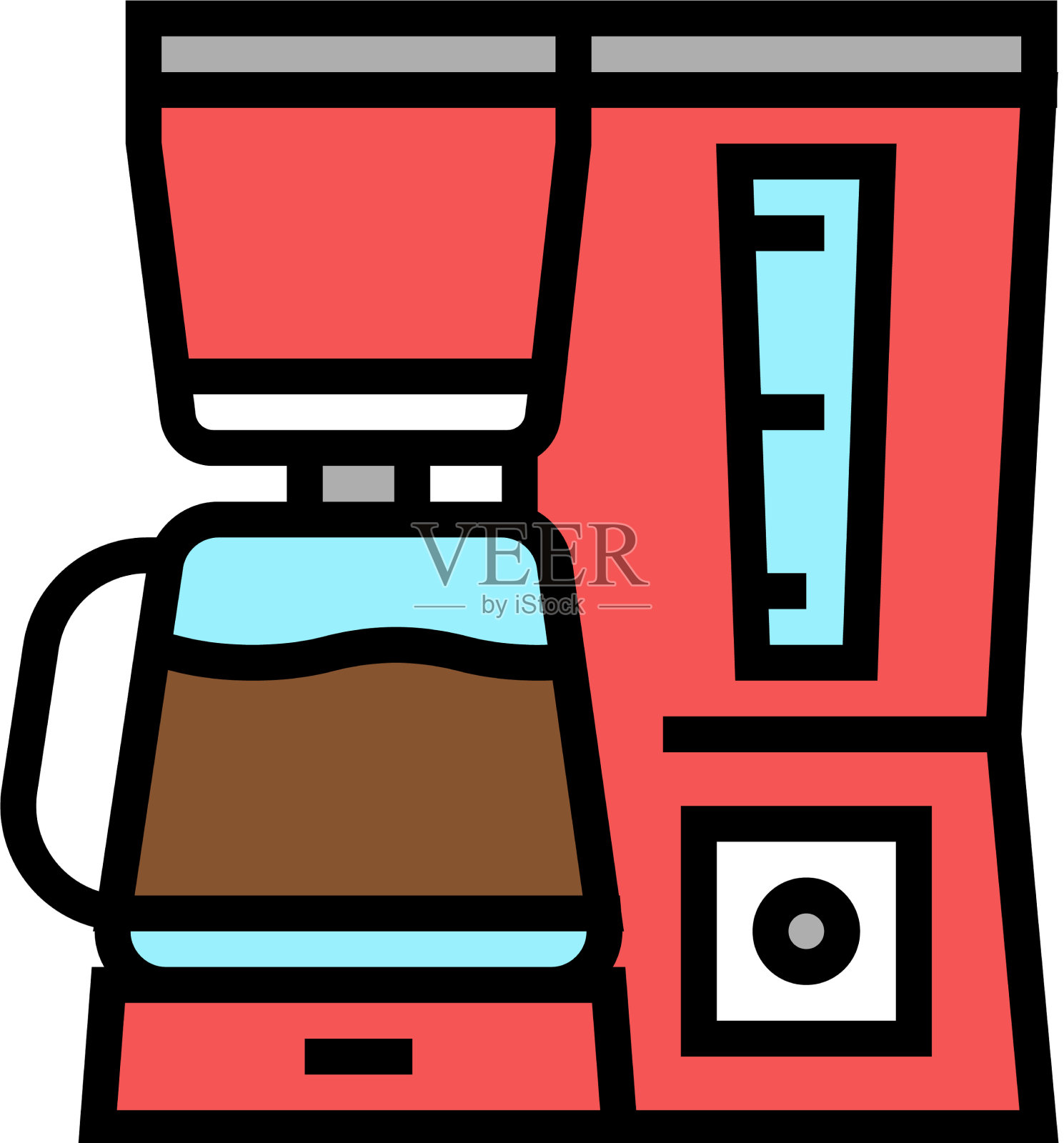 国产咖啡机颜色图标设计元素图片