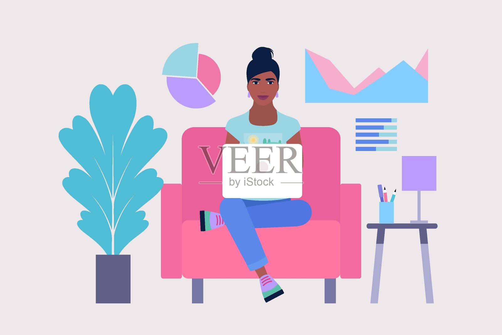 业务分析的概念插画图片素材