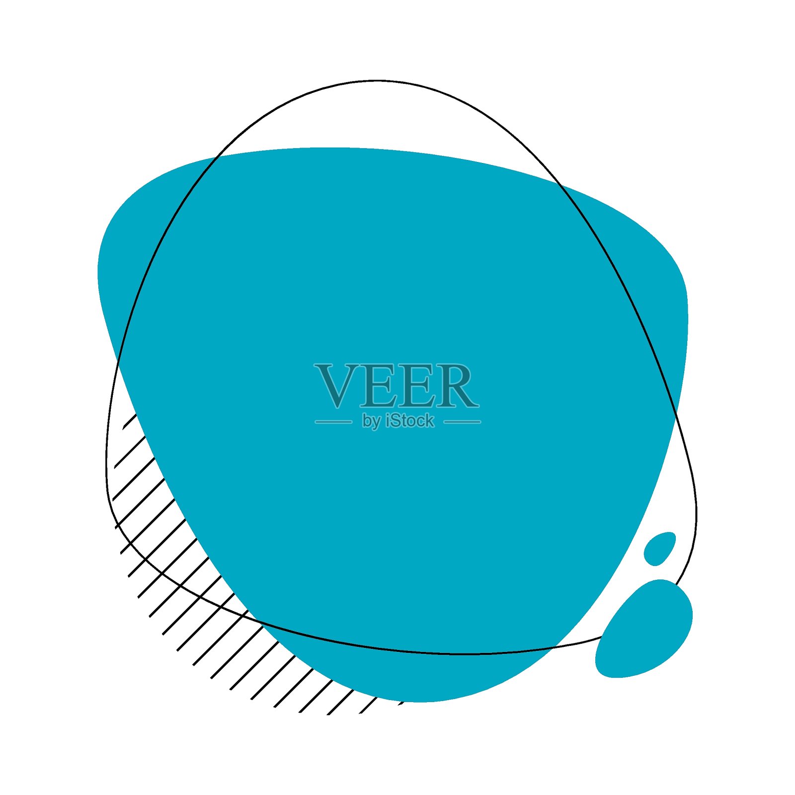 北欧风格。斯堪的纳维亚的形状。流体的形状。模板的标志，品牌，网页设计，社会媒体张贴，旗帜，业务。插画图片素材