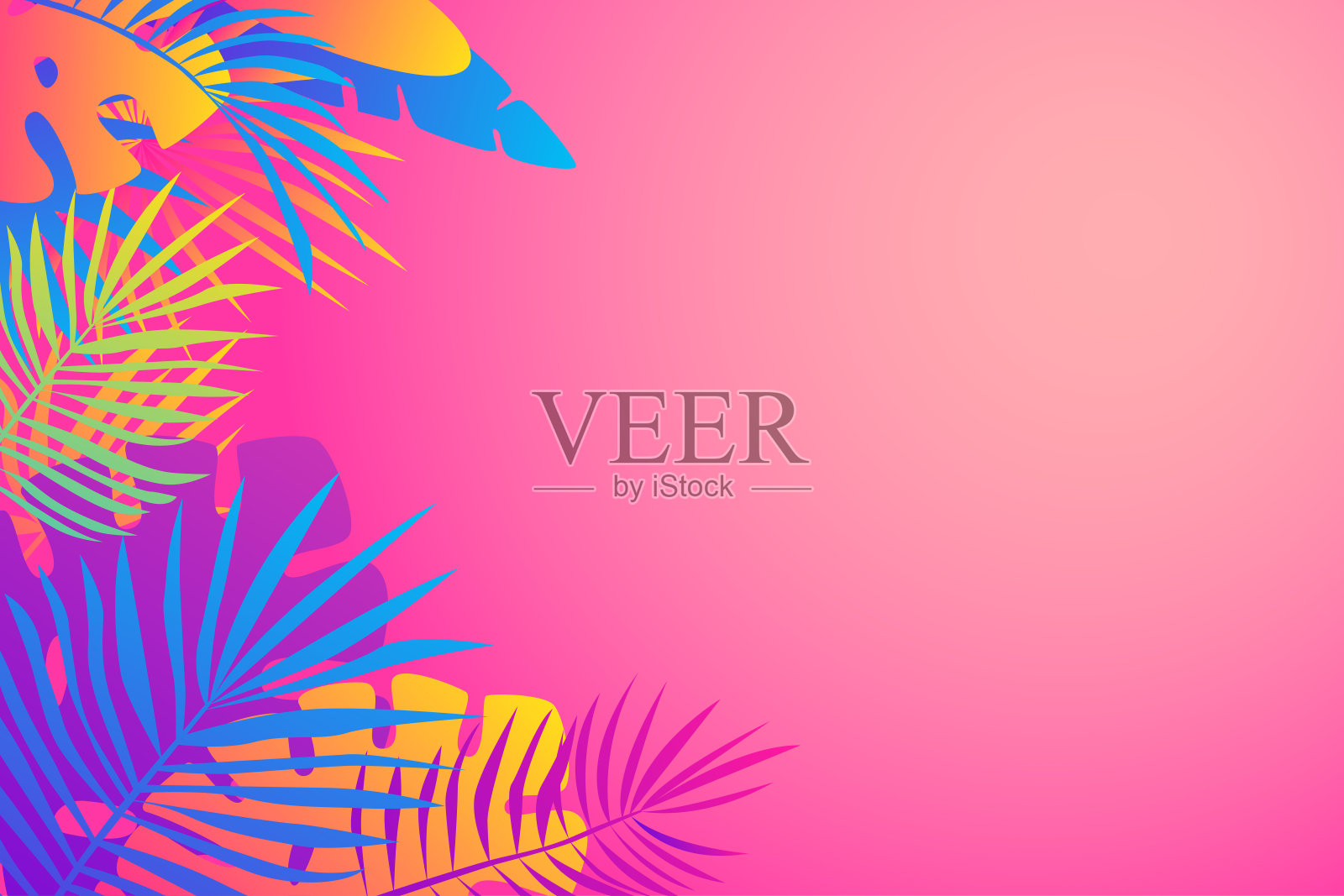 桑纳时间邦纳热带模式背景插画图片素材