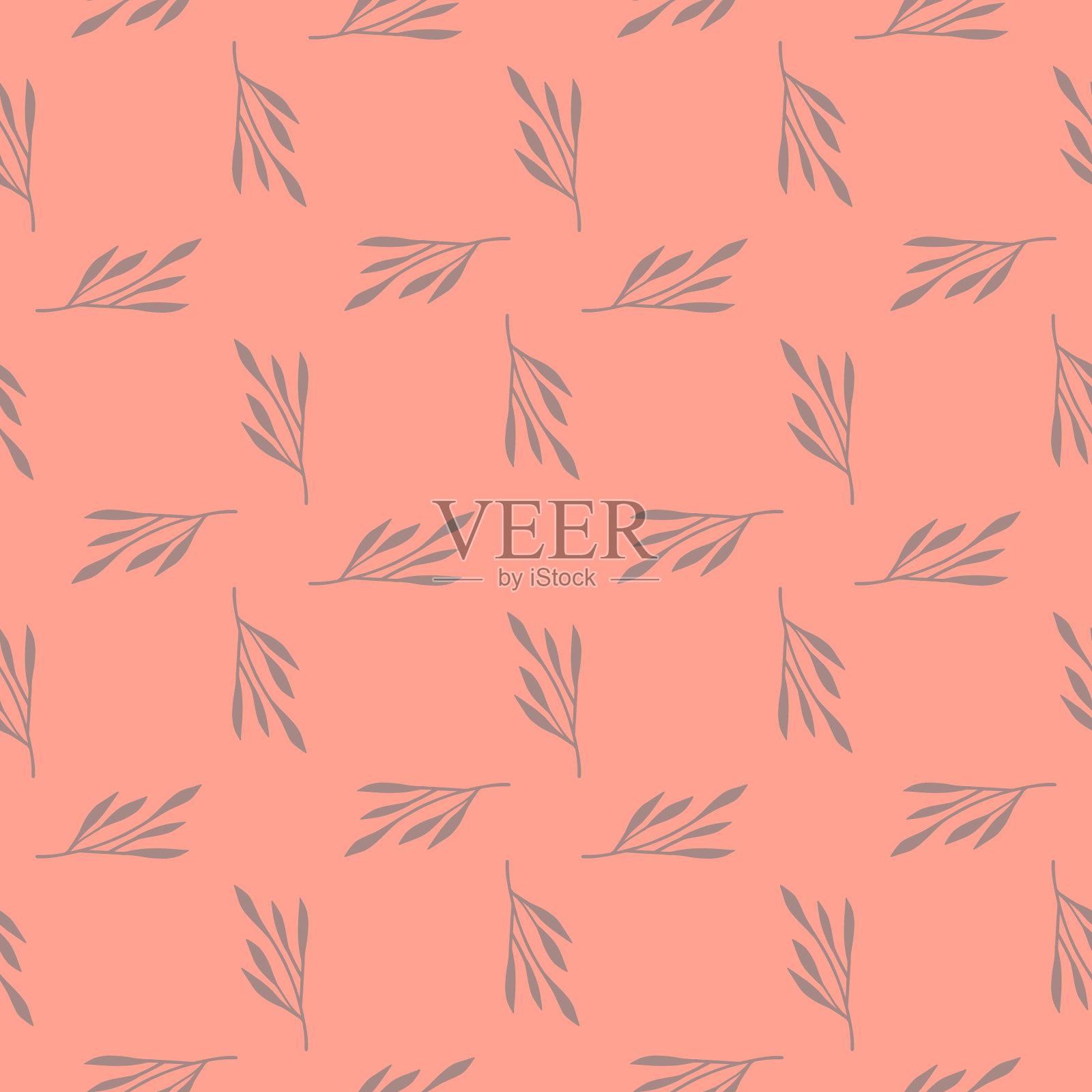 几何风格无缝模式在粉红色色调插画图片素材