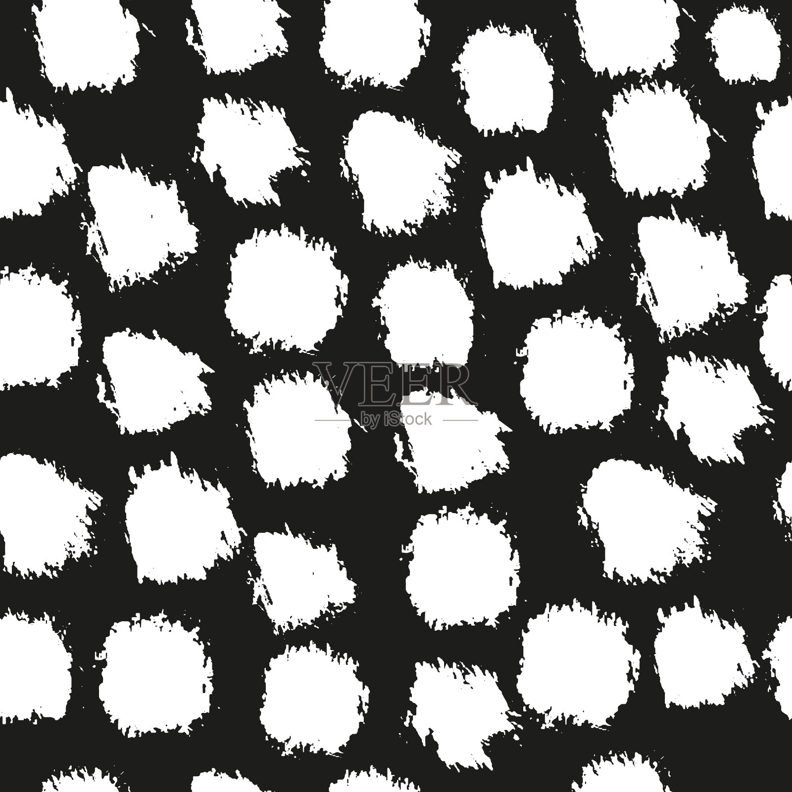 无缝模式与笔触插画图片素材