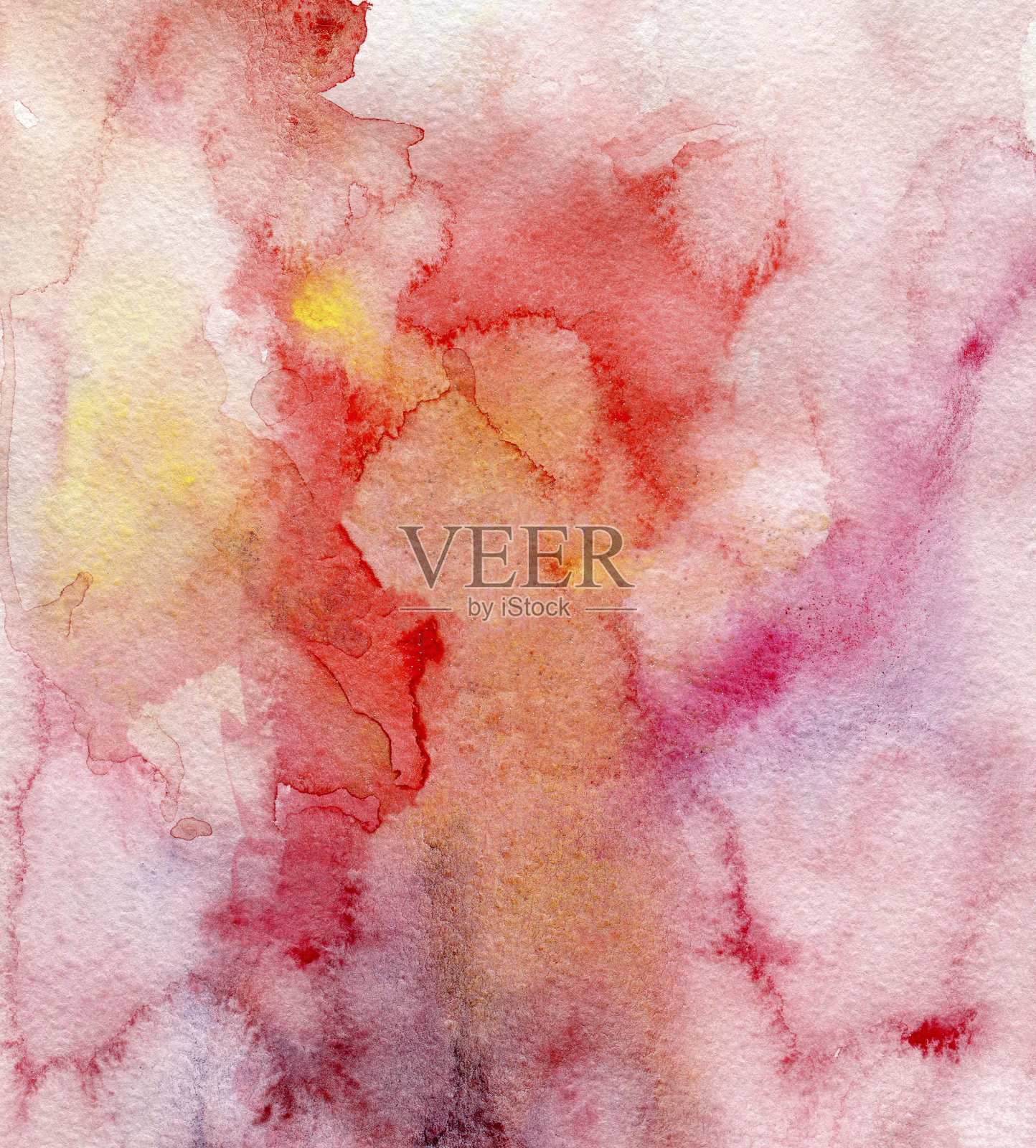 水彩模糊粉红色斑点抽象背景，手绘插画图片素材