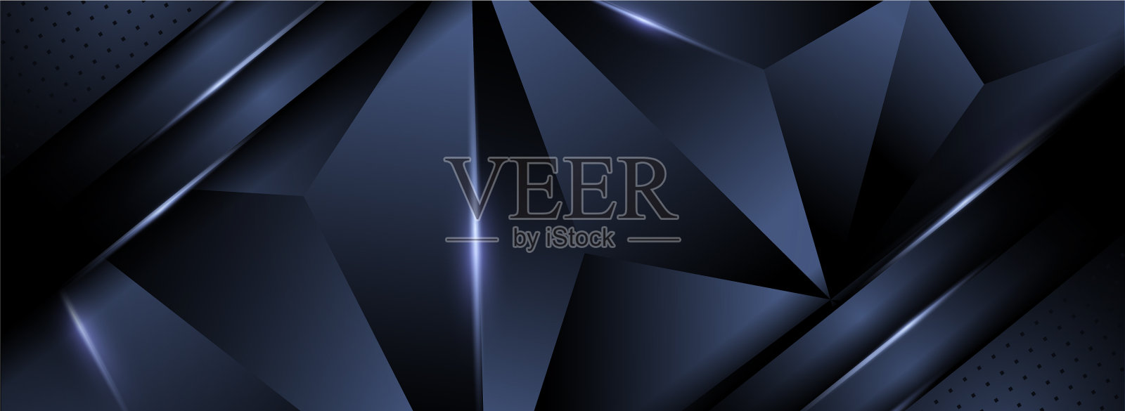 抽象海军蓝背景与马赛克纹理和插画图片素材