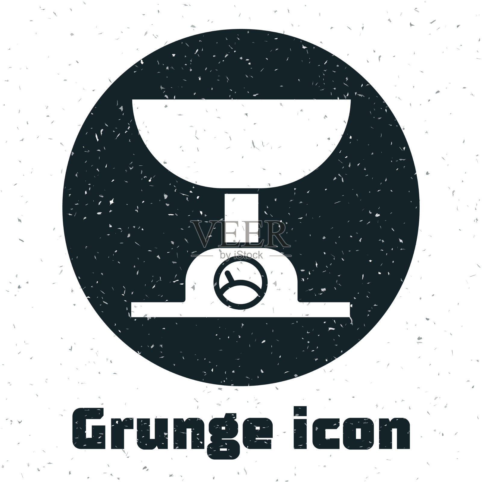 垃圾电子天平图标隔离在白色图标素材