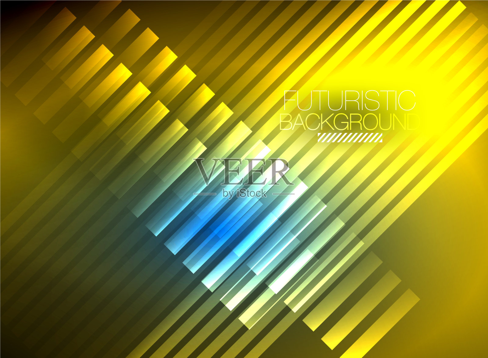 明亮的霓虹灯色彩技术抽象背景插画图片素材