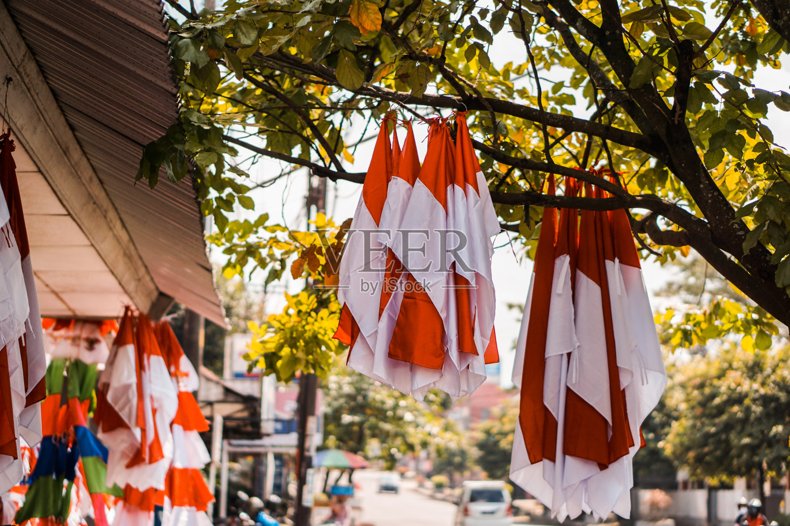 各种各样的印度尼西亚国旗照片摄影图片