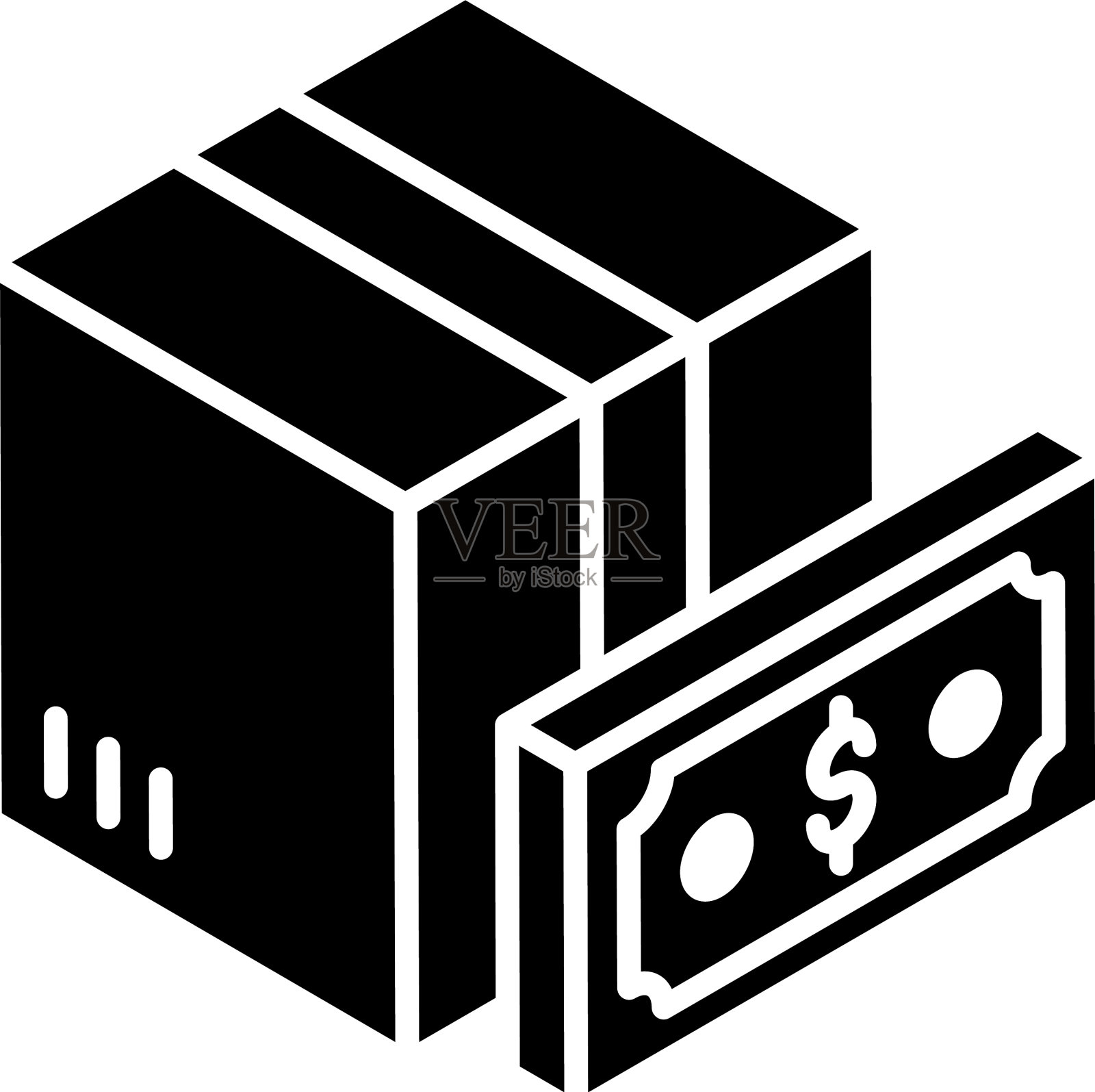 金融包裹插画图片素材