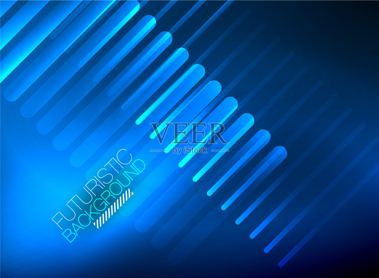 明亮的霓虹灯色彩技术抽象背景插画图片素材