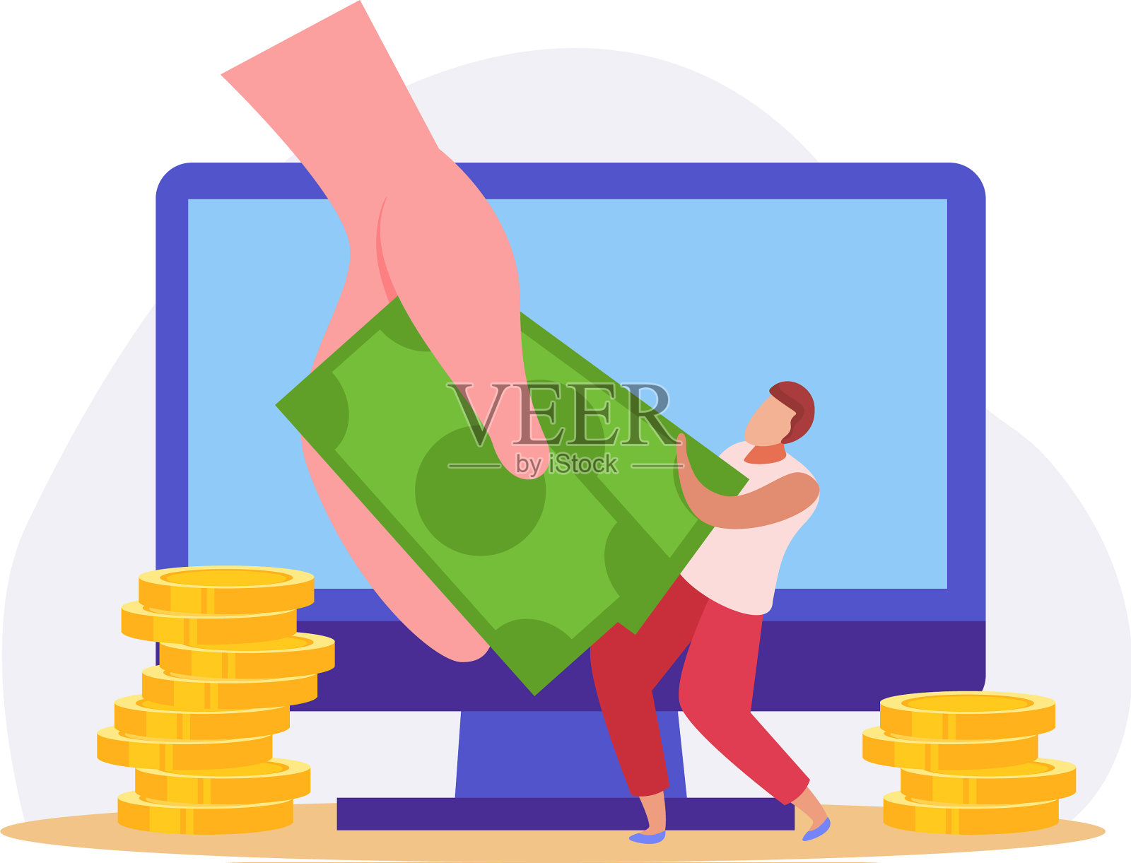 典当行平图标设计元素图片