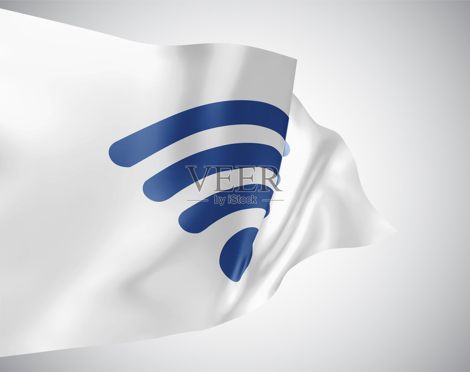 矢量3d旗帜隔离在白色背景设计元素图片