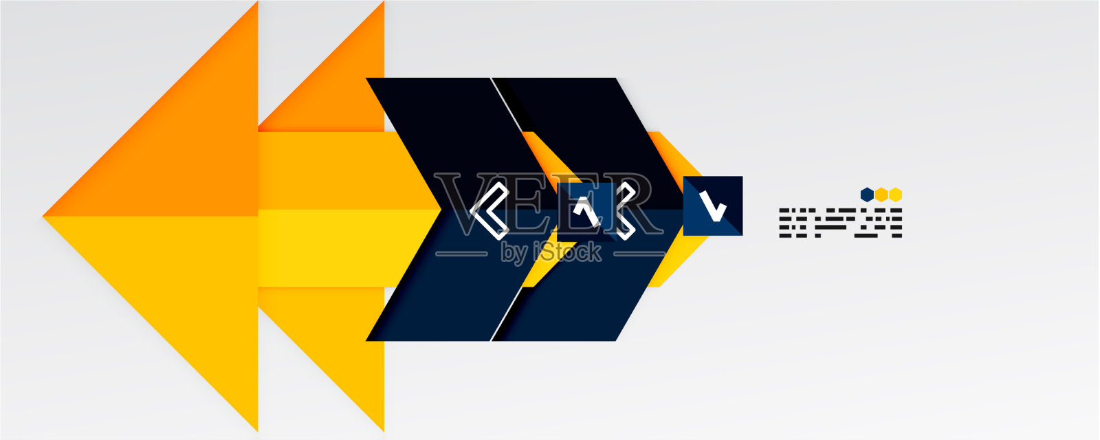 闪亮的颜色三角形和几何形状插画图片素材