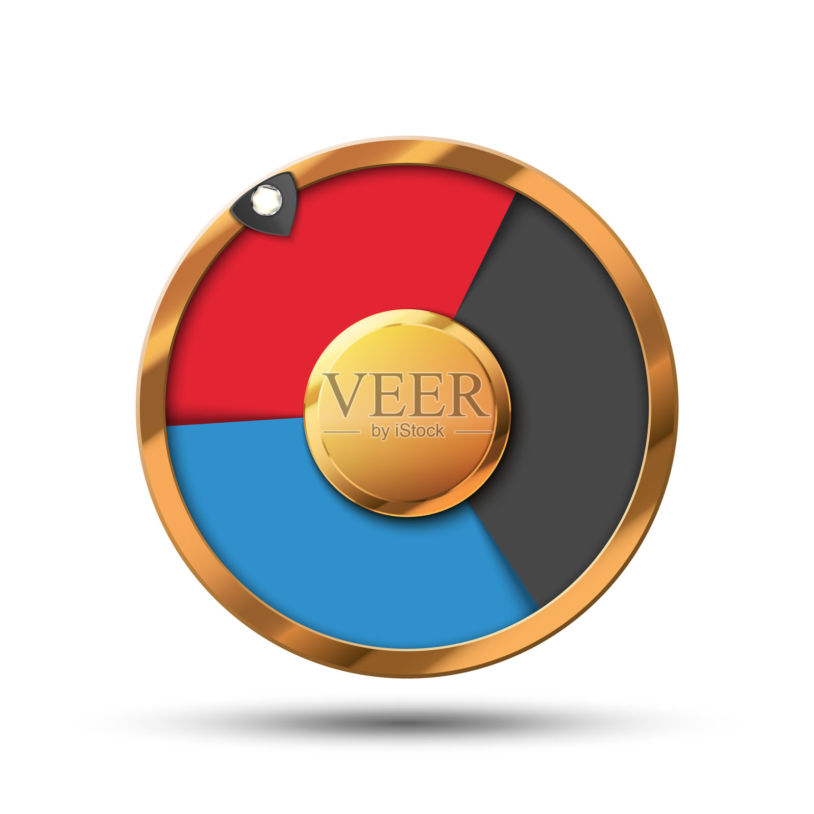 彩色车轮财富信息图设计元素图片