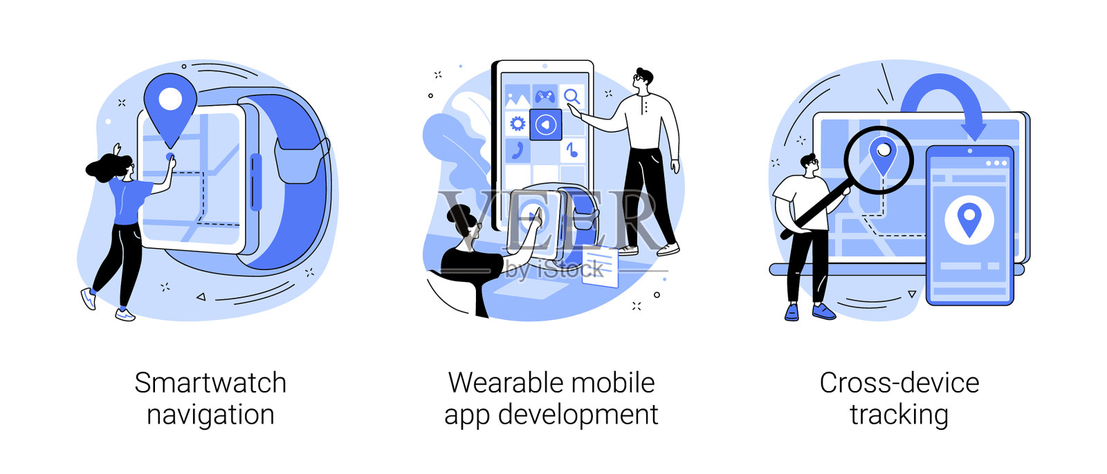 现代设备抽象概念插画图片素材