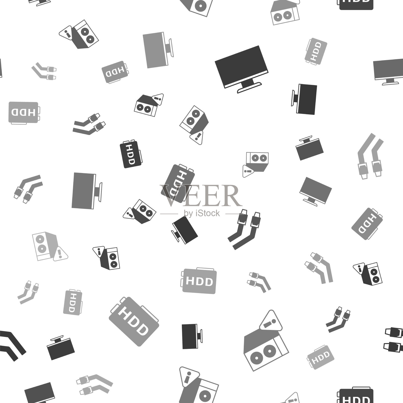 设置电脑显示器屏幕机箱电脑局域网图标素材