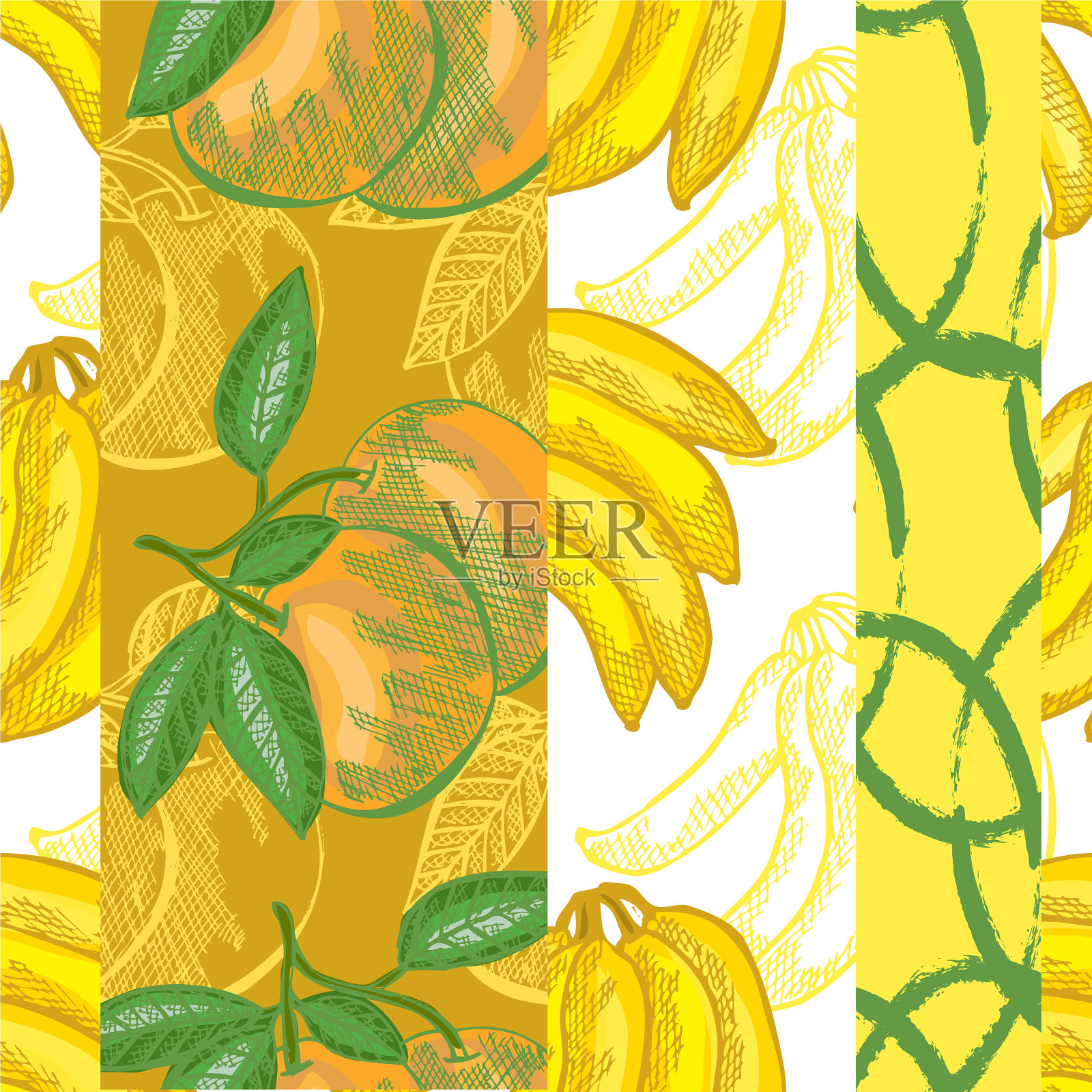 水果无缝模式插画图片素材