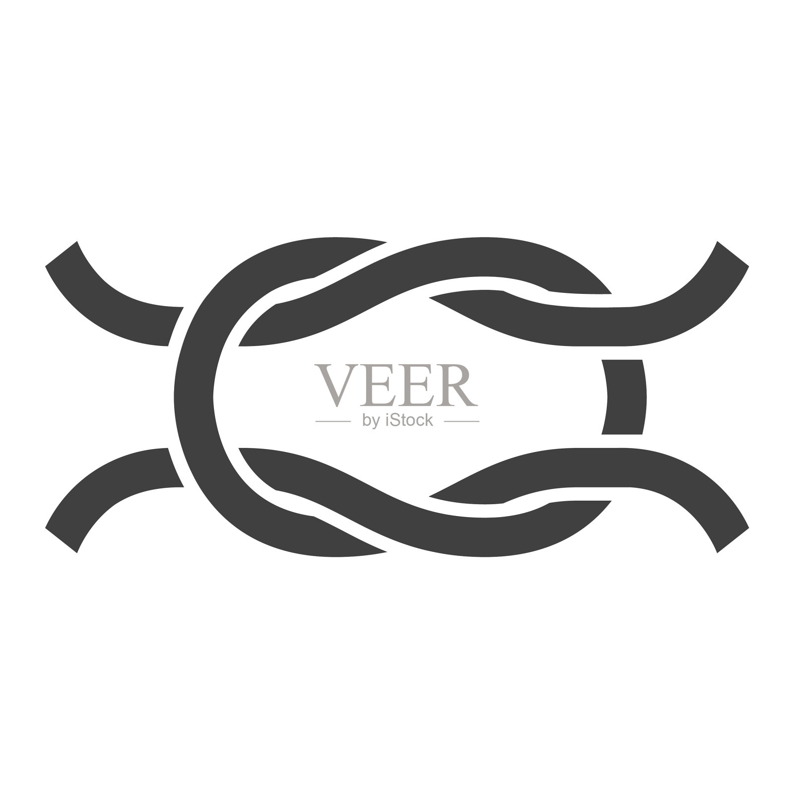 简单的单色无限结图标图标素材