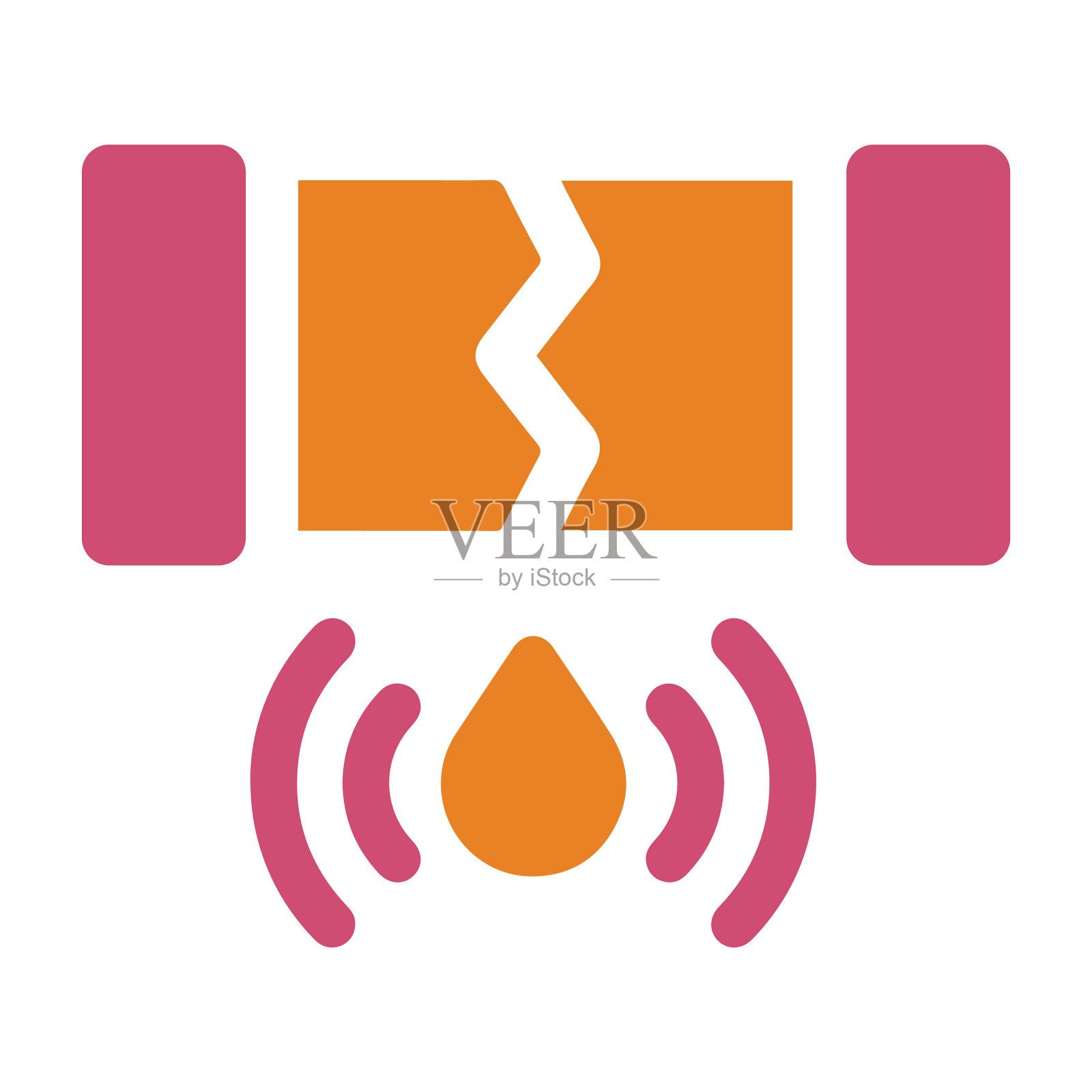 泄漏，传感器，水，管道，下降图标图标素材