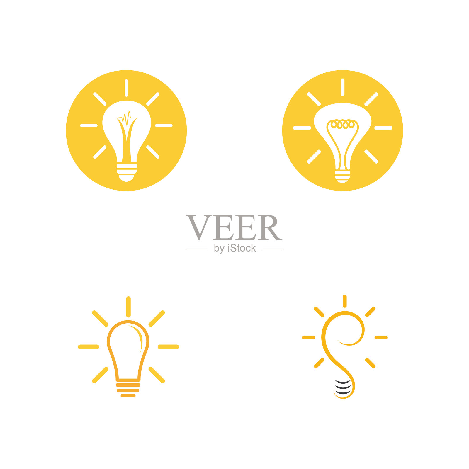 灯泡符号图标图标素材