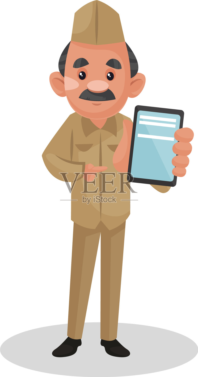 邮差卡通人物设计元素图片