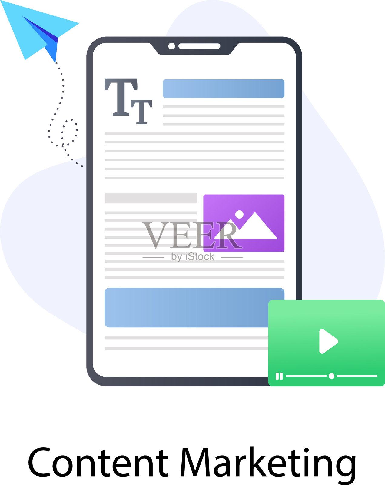 内容营销插画图片素材