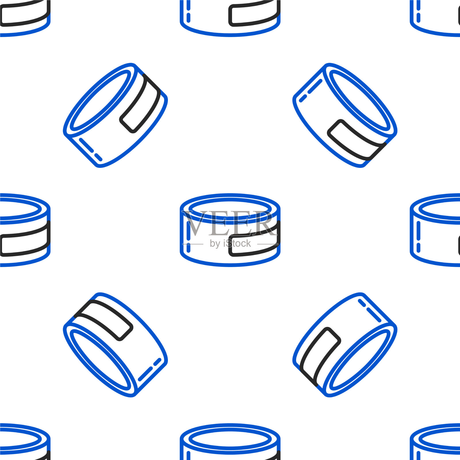 行罐头食品图标隔离无缝模式上插画图片素材