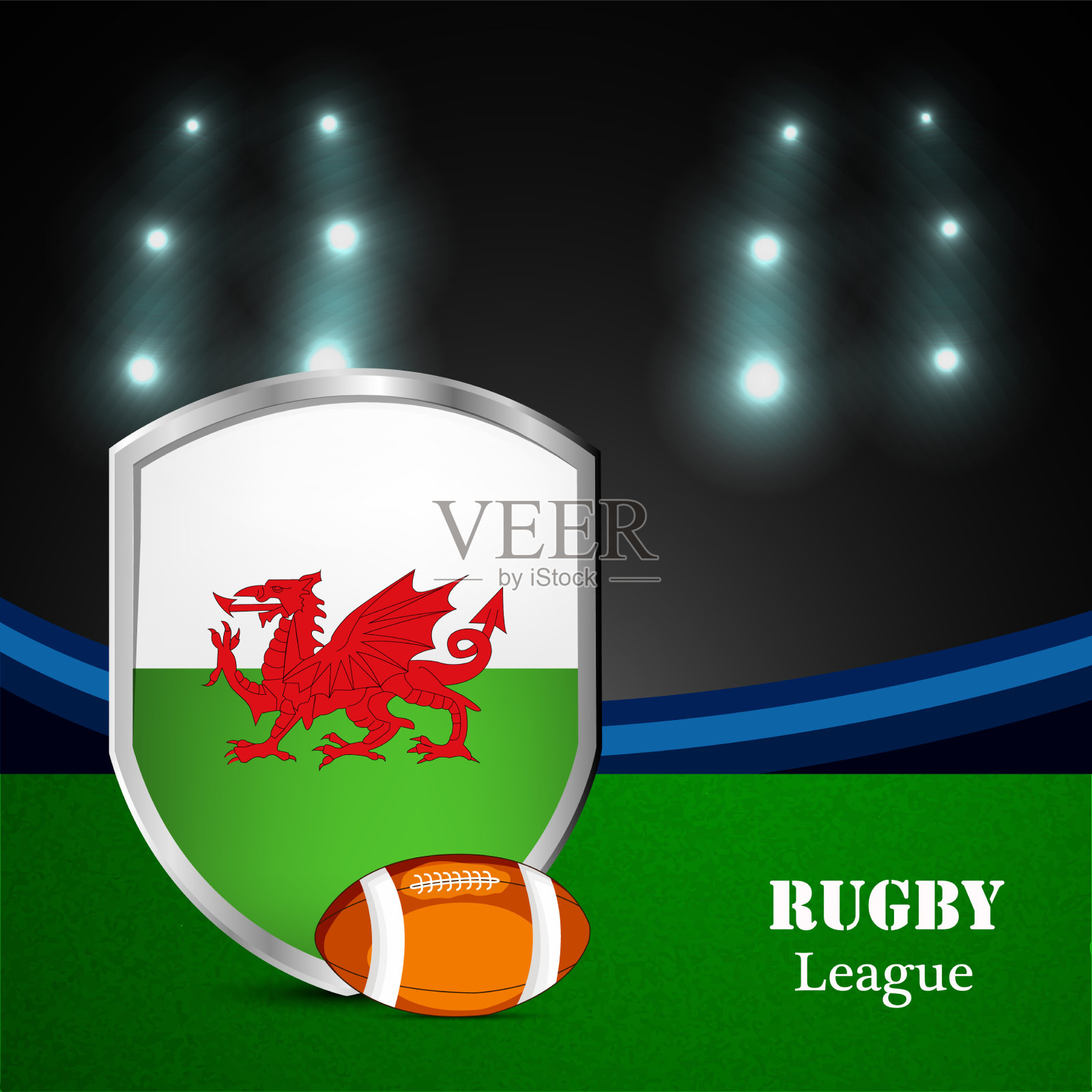 橄榄球插画图片素材