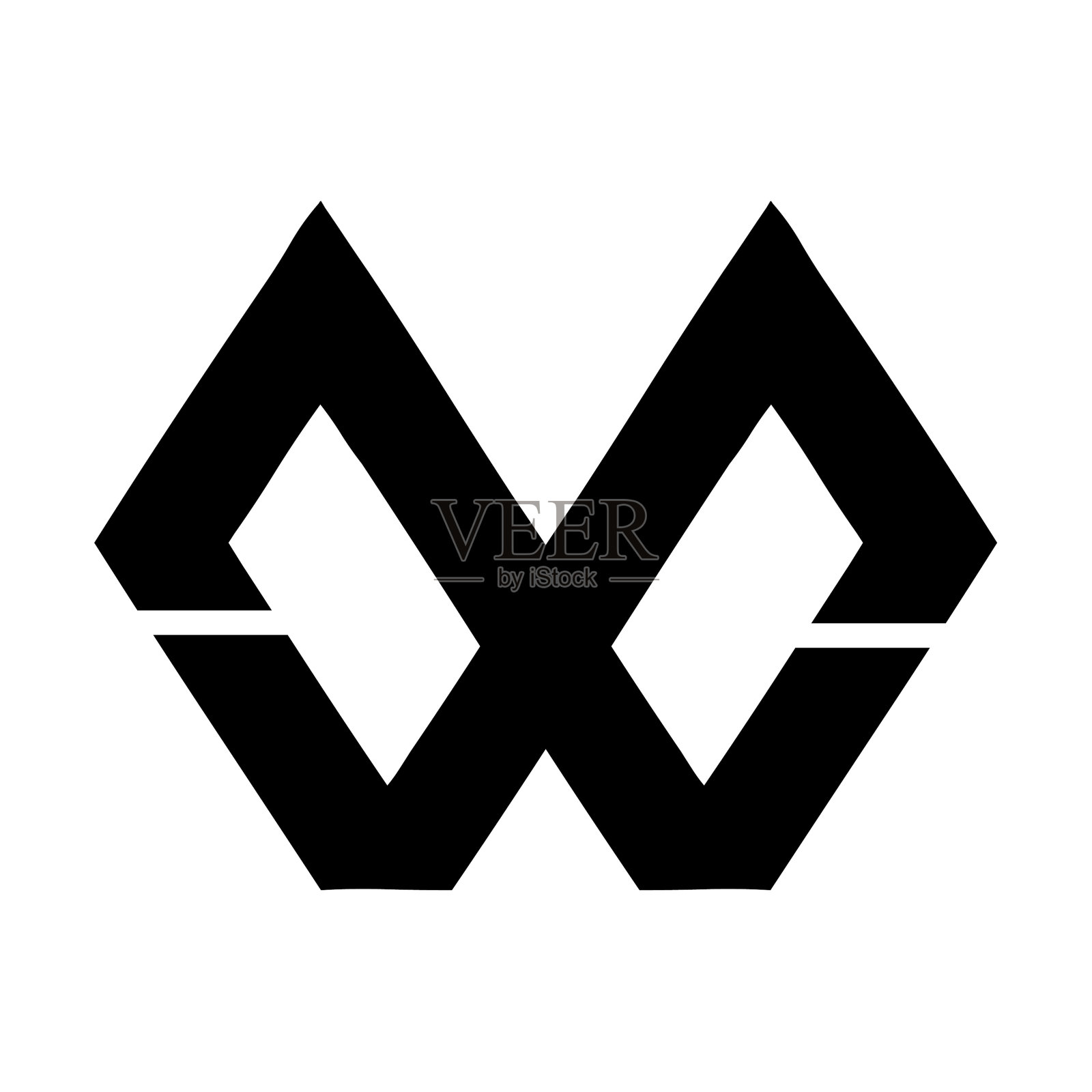 Mw wm MXW WXM最初的几何公司标志和设计元素图片