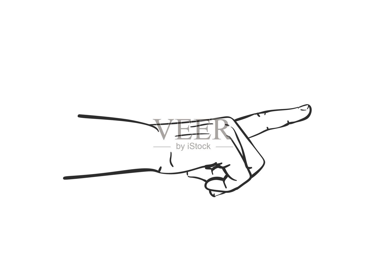 用手指比划的手设计元素图片