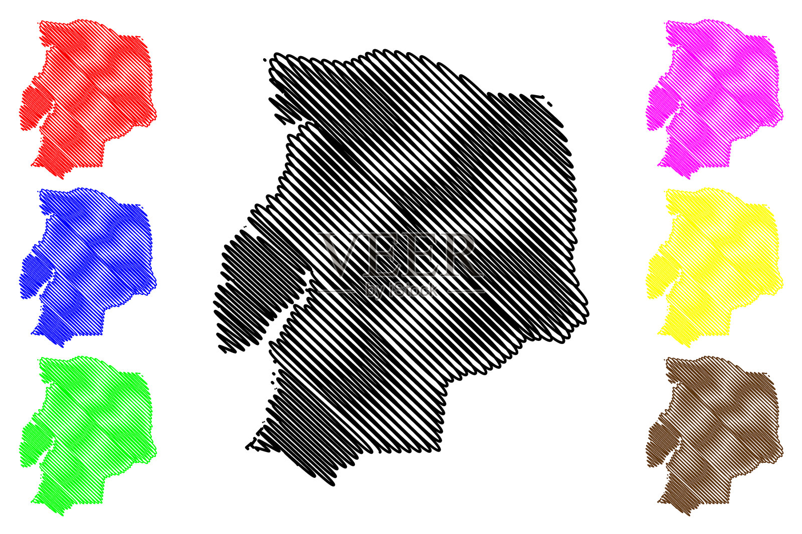 汉弗莱斯县，田纳西州，美国插画图片素材