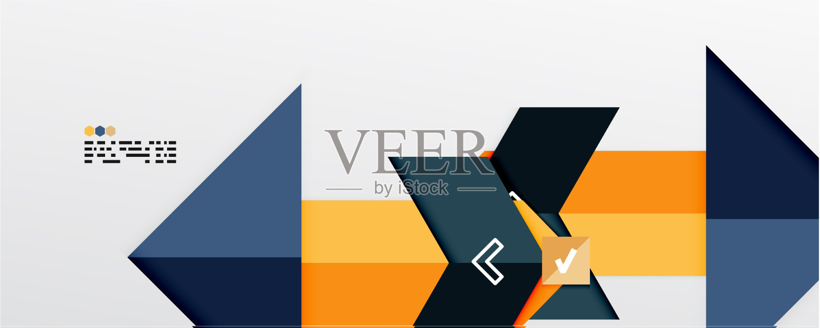 闪亮的颜色三角形和几何形状插画图片素材