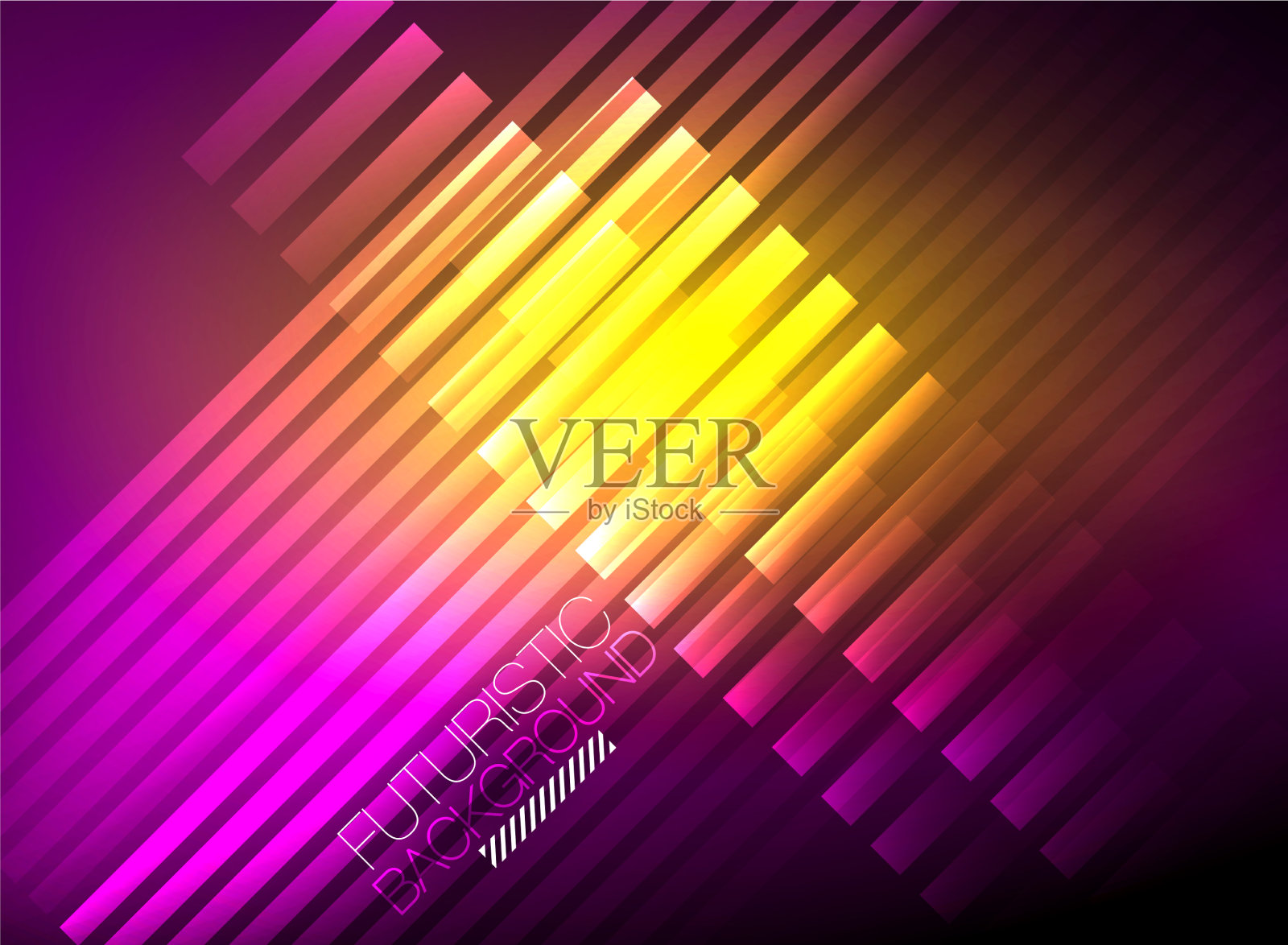 明亮的霓虹灯色彩技术抽象背景插画图片素材