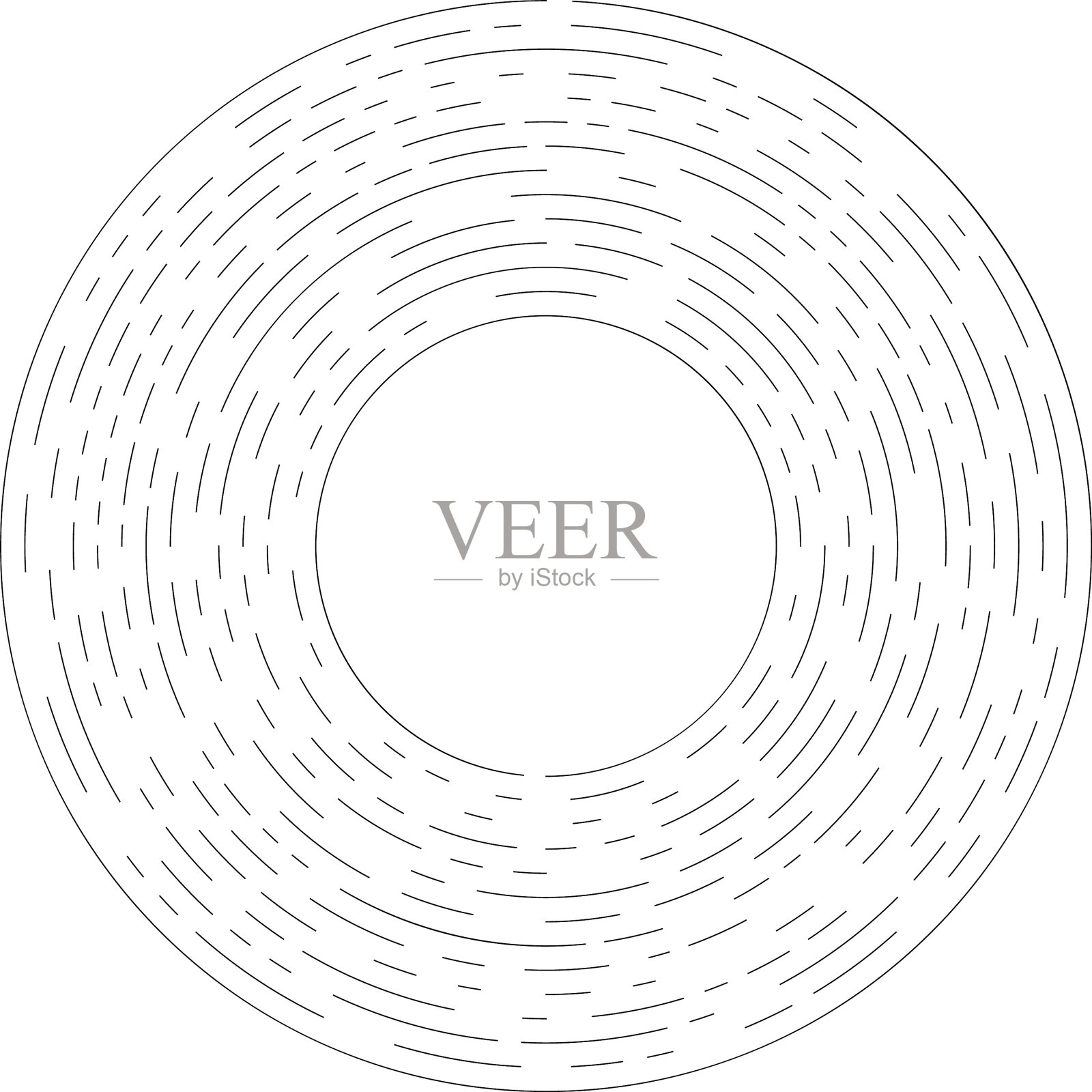 旋转分段线圆形元件插画图片素材